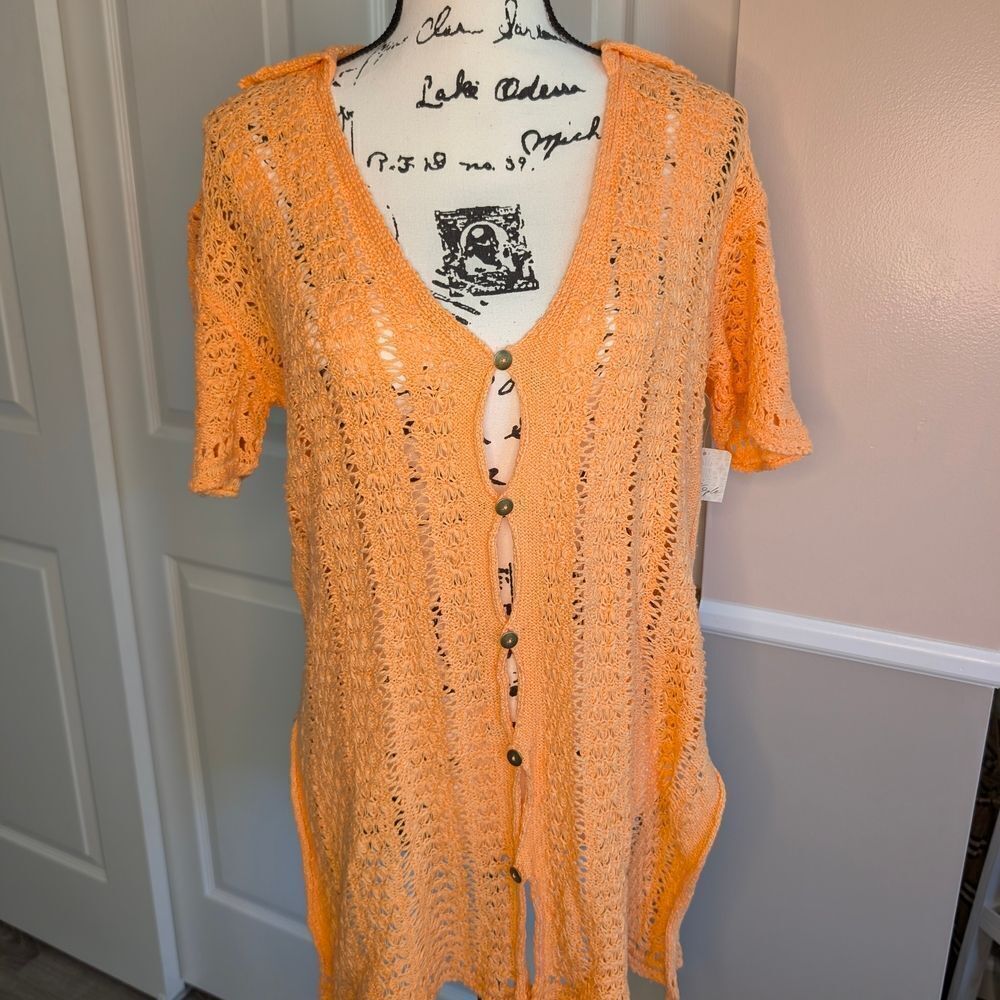 NWT Free People Soda Pop Crochet Knit Top